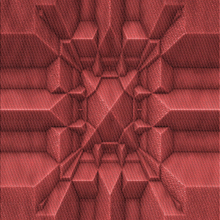 Machine Washable Transitional Tomato Red Rug, wshpat3725rd