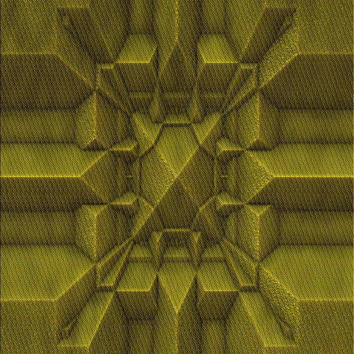 Machine Washable Transitional Dark Yellow Green Rug, wshpat3725yw