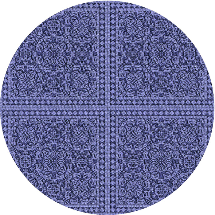 Square Machine Washable Transitional Sky Blue Rug in a Living Room, wshpat3726blu