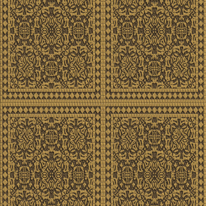 Patterned Caramel Brown Rug, pat3726brn