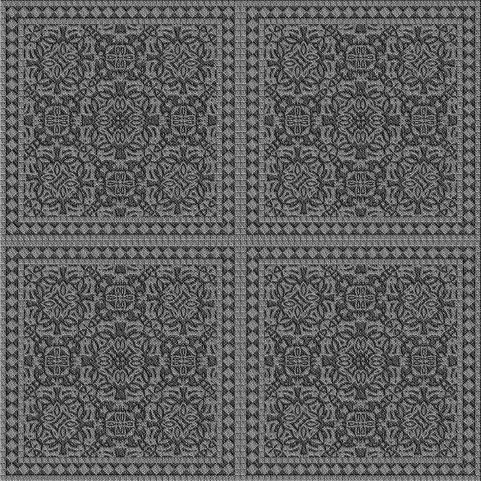 Round Machine Washable Transitional Dark Gray Black Rug, wshpat3726gry