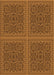 Patterned Red Brown Rug, pat3726org