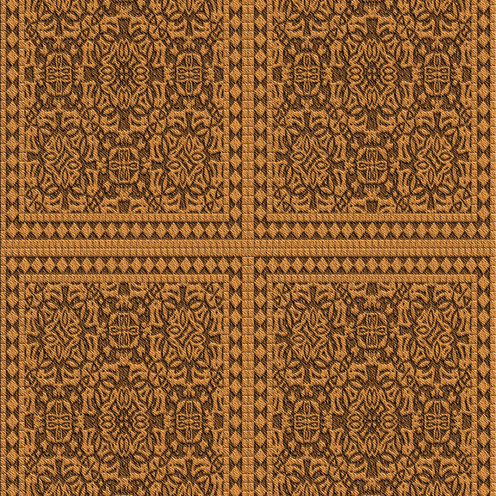 Patterned Red Brown Rug, pat3726org