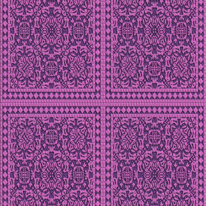 Patterned Dark Magenta Purple Rug, pat3726pur
