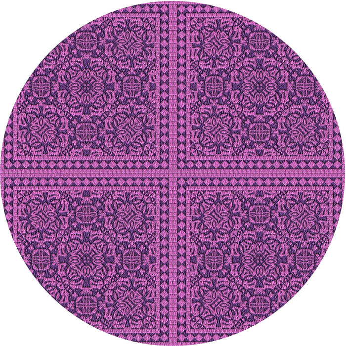 Square Machine Washable Transitional Dark Magenta Purple Rug in a Living Room, wshpat3726pur
