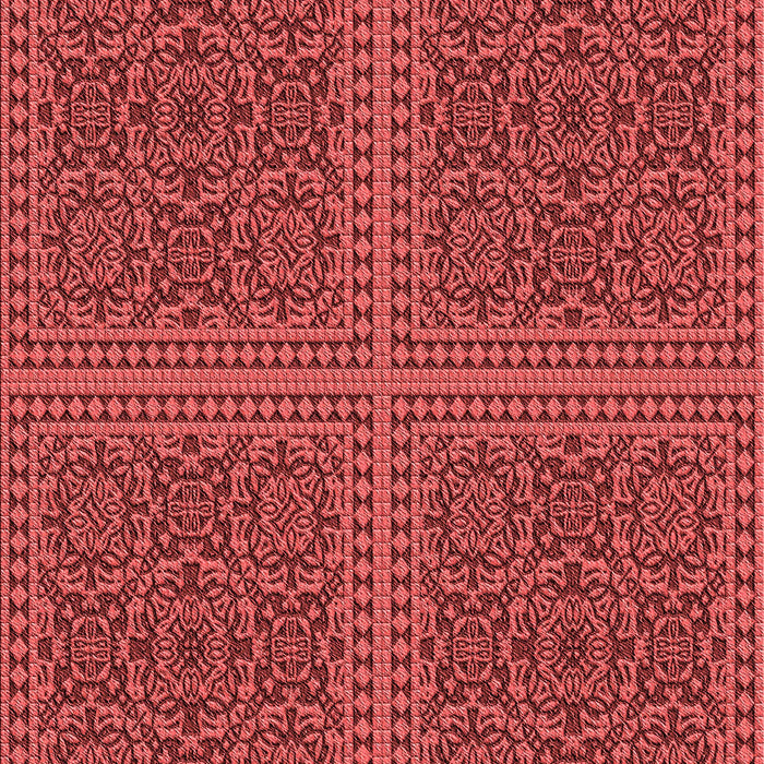 Machine Washable Transitional Red Rug, wshpat3726rd