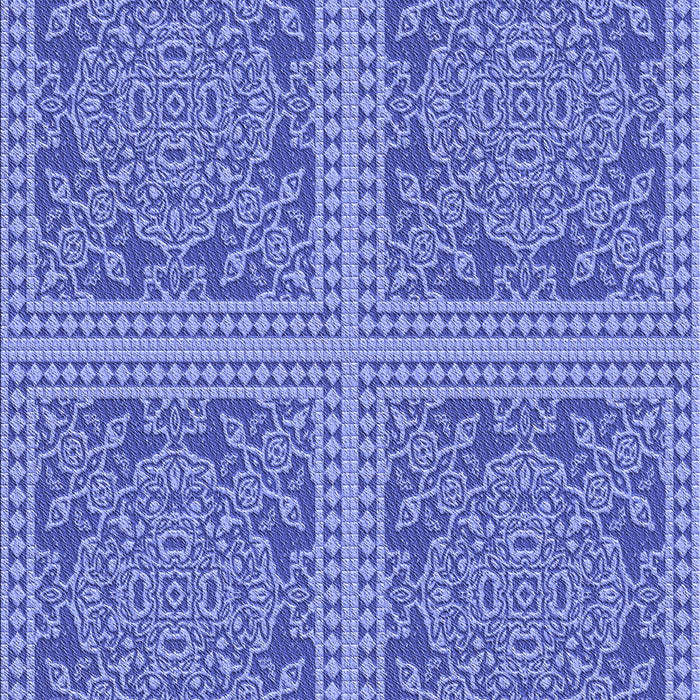 Machine Washable Transitional Denim Blue Rug, wshpat3727blu