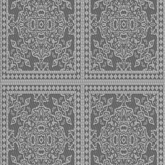 Machine Washable Transitional Carbon Gray Rug, wshpat3727gry