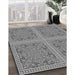 Machine Washable Transitional Carbon Gray Rug in a Family Room, wshpat3727gry