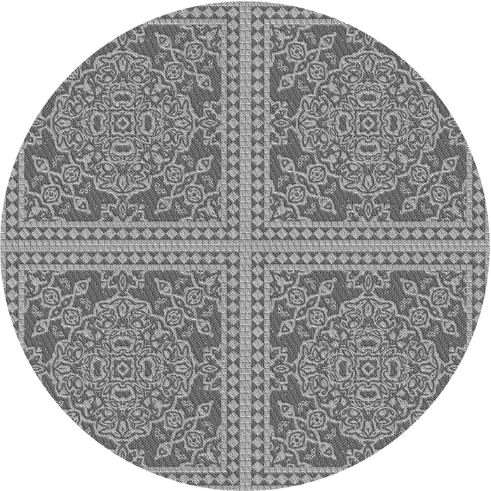 Square Machine Washable Transitional Carbon Gray Rug in a Living Room, wshpat3727gry