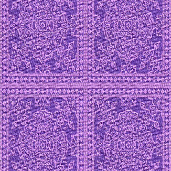 Machine Washable Transitional Purple Rug, wshpat3727pur