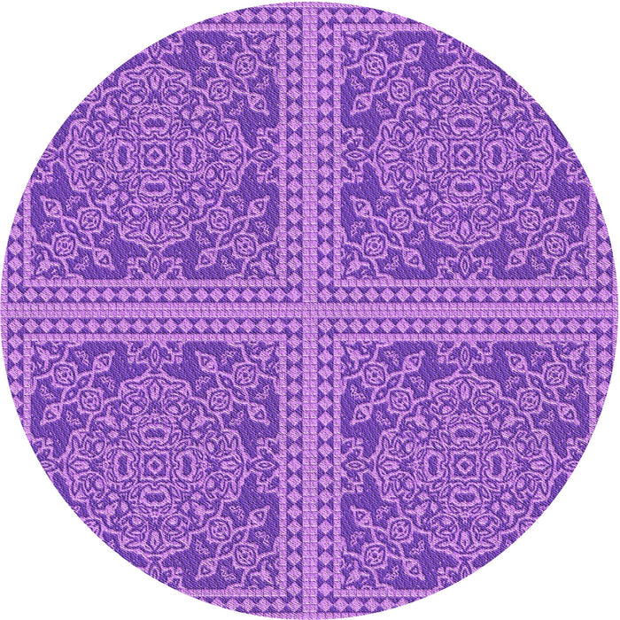 Square Machine Washable Transitional Purple Rug in a Living Room, wshpat3727pur