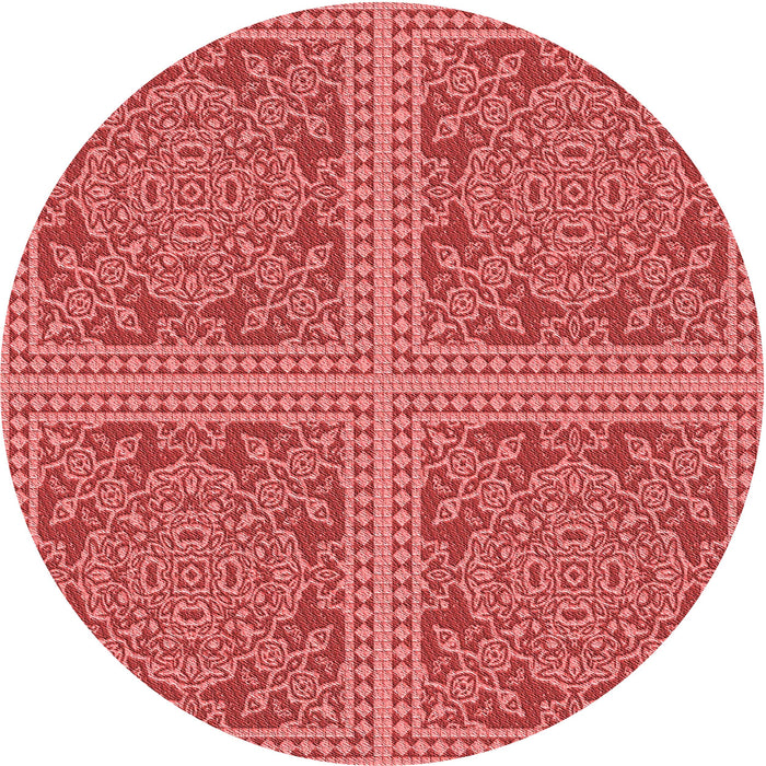 Square Machine Washable Transitional Red Rug in a Living Room, wshpat3727rd