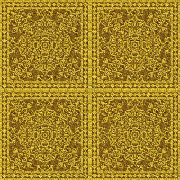 Round Machine Washable Transitional Dark Bisque Brown Rug, wshpat3727yw