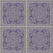 Sideview of Patterned Purple Abstract Machine Washable Rug, wshpat3727