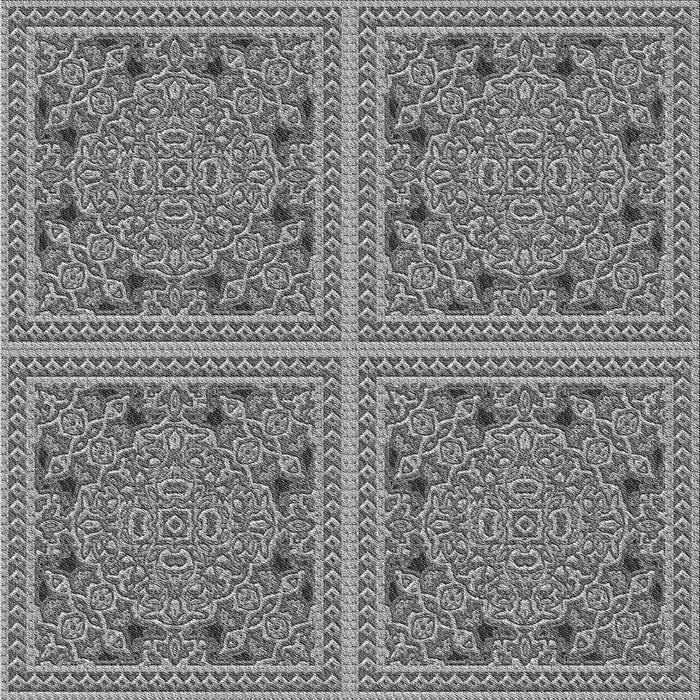 Round Machine Washable Transitional Dark Gray Rug, wshpat3728gry