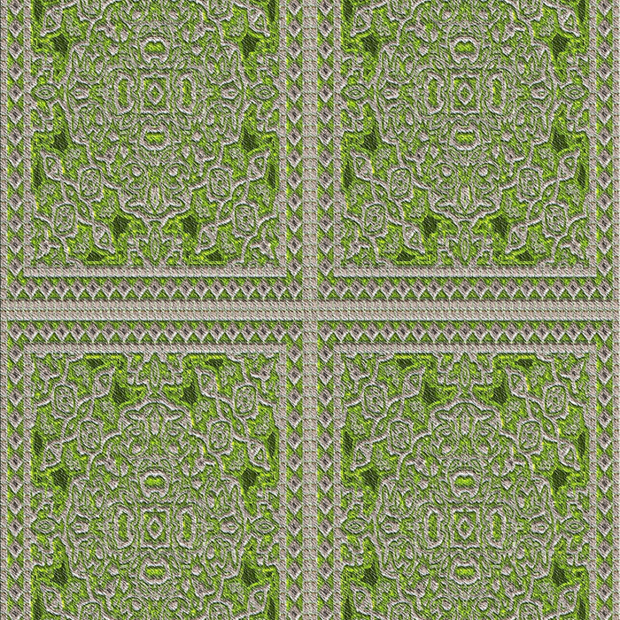 Patterned Dark Olive Green Abstract Machine Washable Rug, wshpat3728