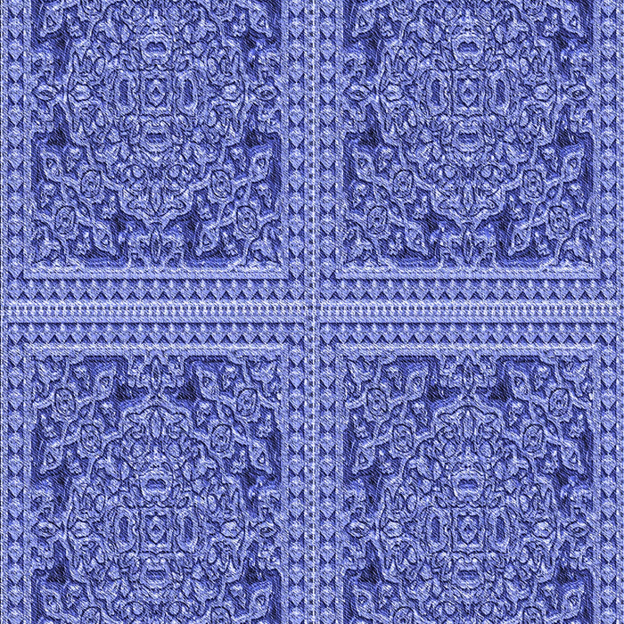 Machine Washable Transitional Denim Blue Rug, wshpat3729blu