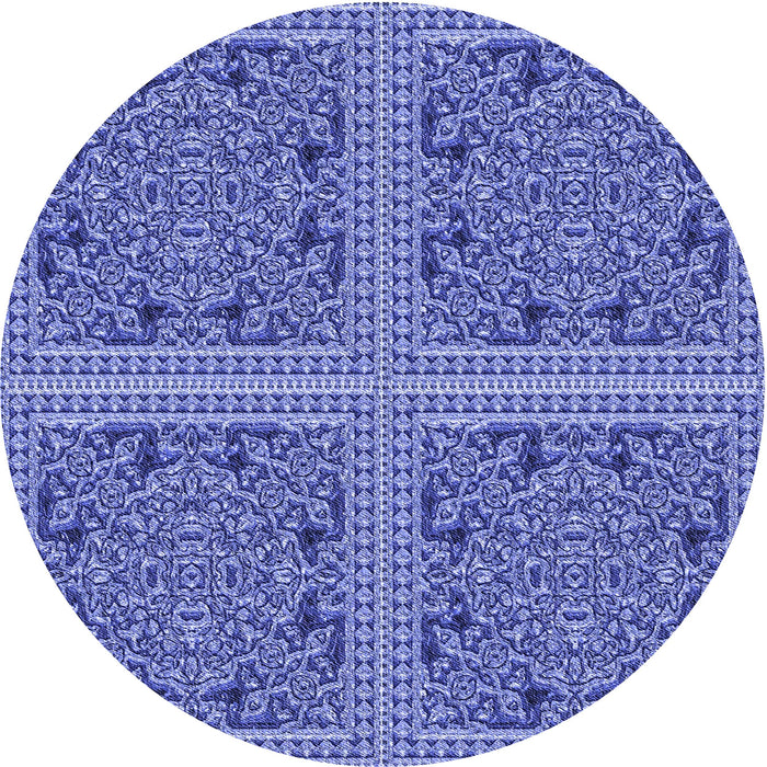 Square Machine Washable Transitional Denim Blue Rug in a Living Room, wshpat3729blu