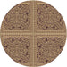 Square Machine Washable Transitional Brown Sand Brown Rug in a Living Room, wshpat3729brn