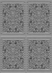 Machine Washable Transitional Dark Gray Rug, wshpat3729gry