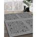 Machine Washable Transitional Dark Gray Rug in a Family Room, wshpat3729gry