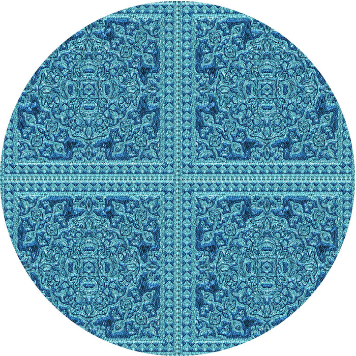 Square Machine Washable Transitional Blue Rug in a Living Room, wshpat3729lblu