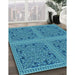 Machine Washable Transitional Blue Rug in a Family Room, wshpat3729lblu