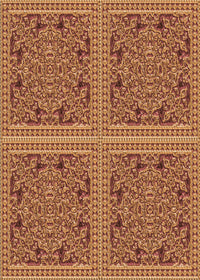 Machine Washable Transitional Orange Rug, wshpat3729org