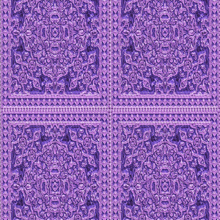 Machine Washable Transitional Purple Rug, wshpat3729pur