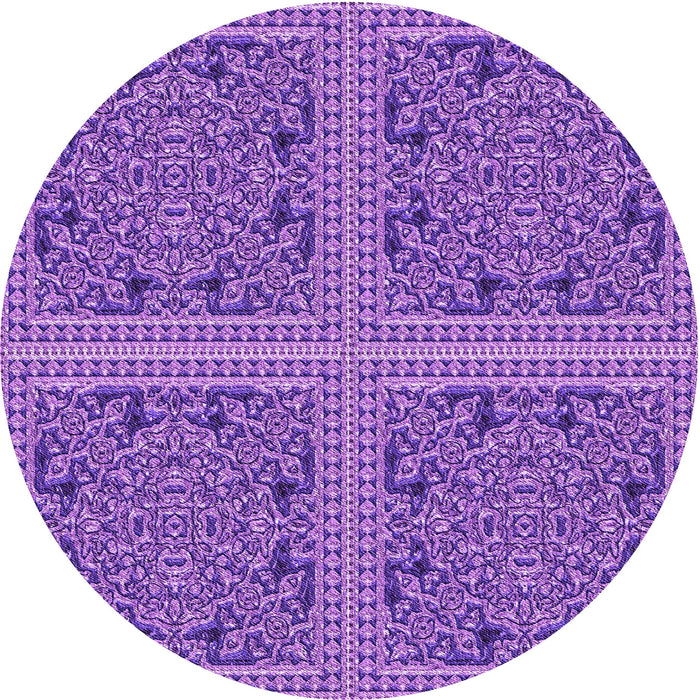 Square Machine Washable Transitional Purple Rug in a Living Room, wshpat3729pur