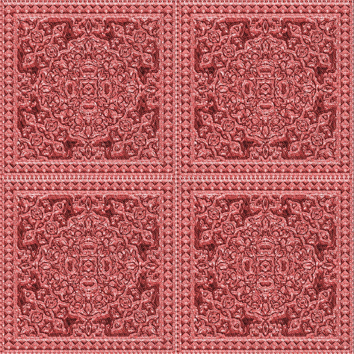 Round Machine Washable Transitional Red Rug, wshpat3729rd