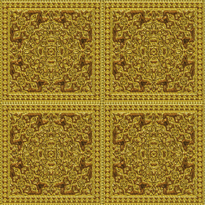 Round Machine Washable Transitional Saddle Brown Rug, wshpat3729yw