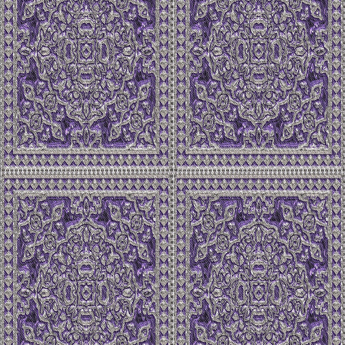 Patterned Purple Abstract Machine Washable Rug, wshpat3729