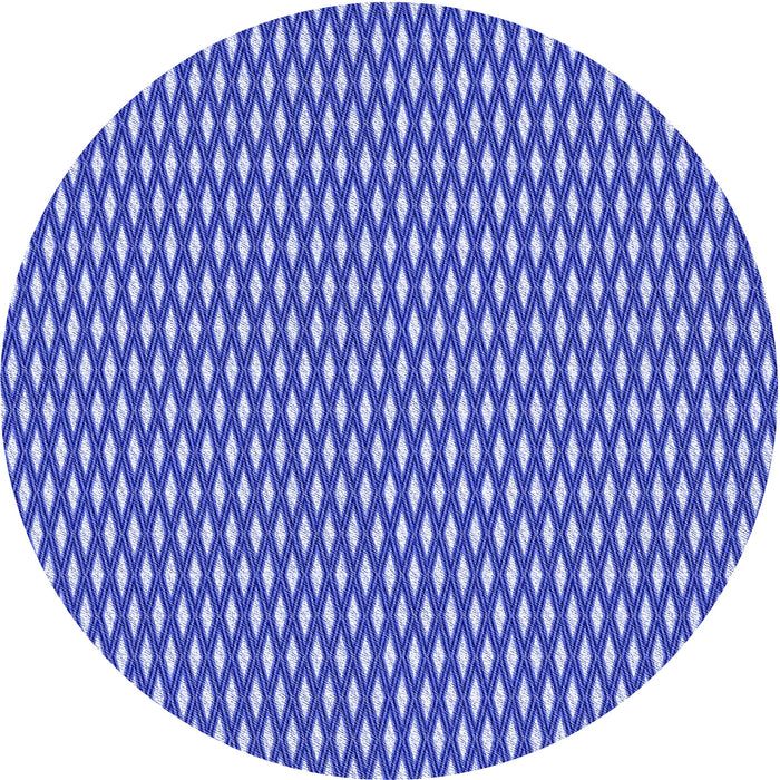 Square Patterned Denim Blue Rug, pat373blu