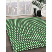 Patterned Green Rug, pat373grn