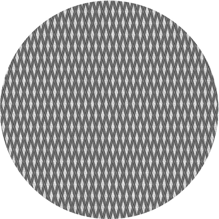 Square Patterned Silver Gray Rug, pat373gry
