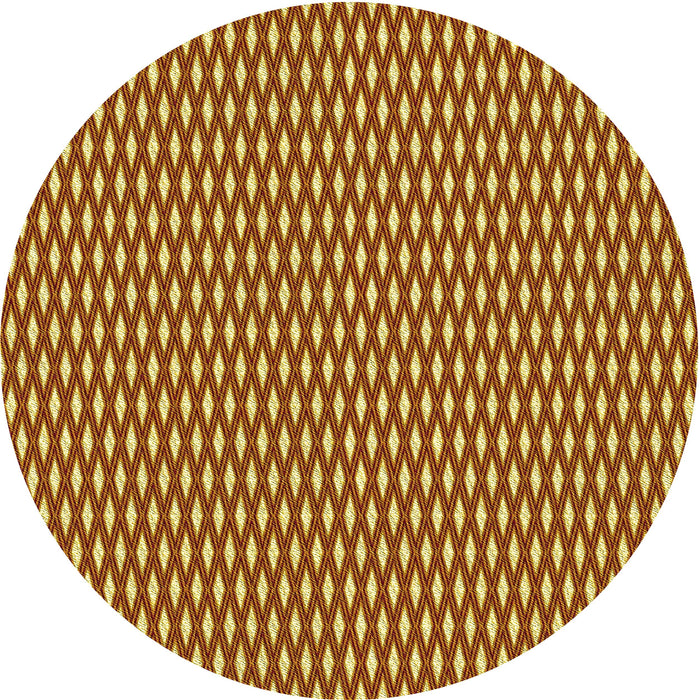 Square Patterned Orange Rug, pat373yw