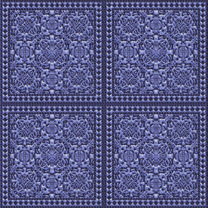 Round Machine Washable Transitional Blue Rug, wshpat3730blu