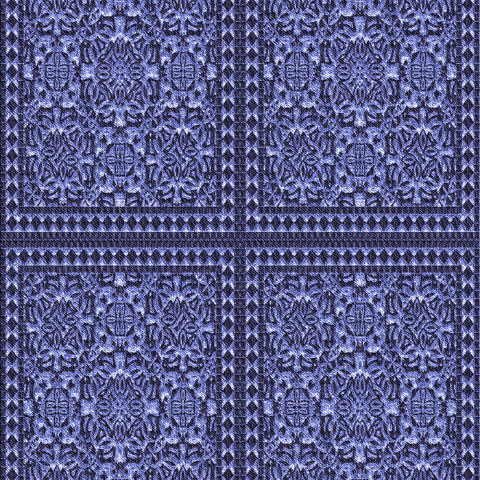 Patterned Blue Rug, pat3730blu