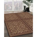 Patterned Bronze Brown Rug in Family Room, pat3730brn