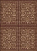 Patterned Bronze Brown Rug, pat3730brn