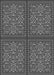 Patterned Gunmetal Gray Rug, pat3730gry