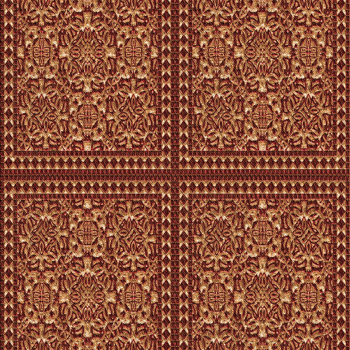 Patterned Orange Rug, pat3730org