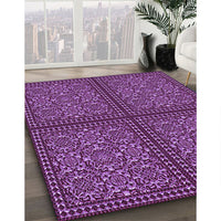 Patterned Purple Rug, pat3730pur