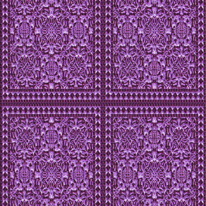 Machine Washable Transitional Purple Rug, wshpat3730pur
