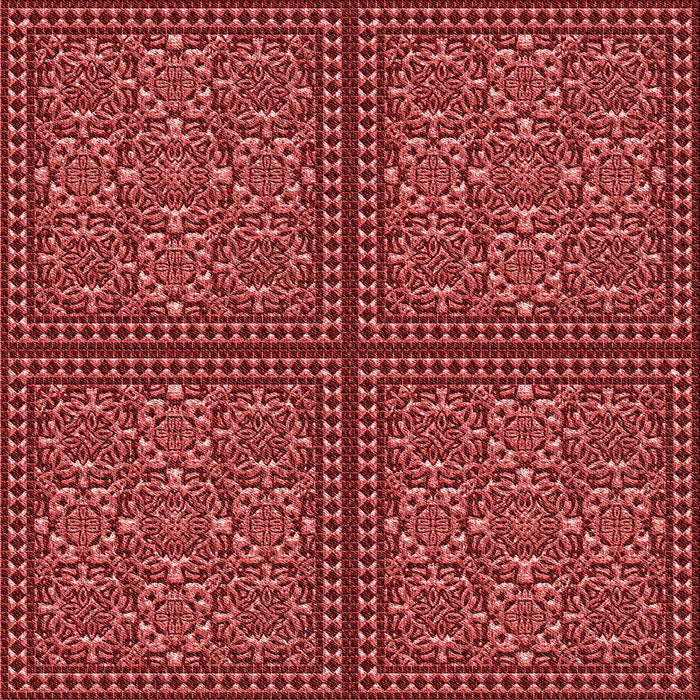 Round Patterned Cranberry Red Rug, pat3730rd