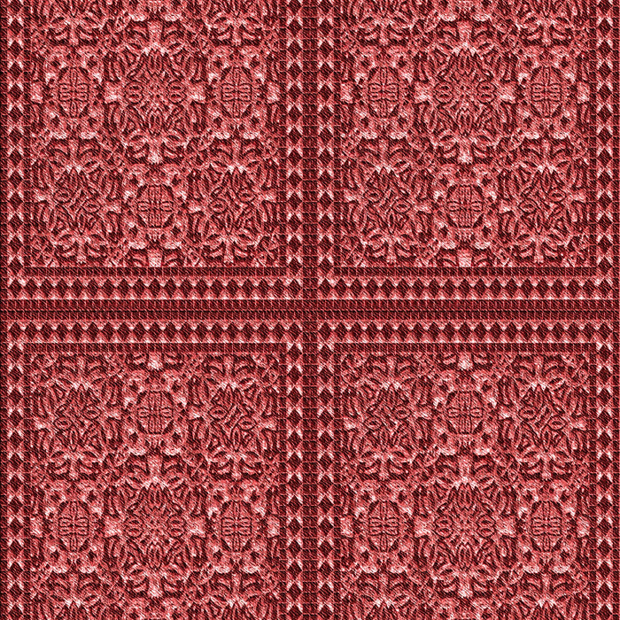 Patterned Cranberry Red Rug, pat3730rd