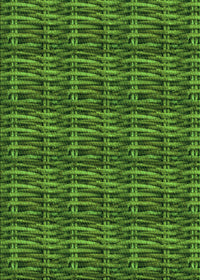 Machine Washable Transitional Dark Forest Green Rug, wshpat3731grn