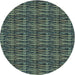 Square Machine Washable Transitional Gunmetal Green Rug in a Living Room, wshpat3731lblu